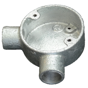 GALVANISED CONDUIT THROUGH BOX 25MM | Armaflo