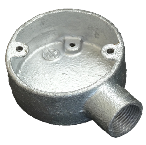 GALVANISED CONDUIT THROUGH BOX 25MM | Armaflo